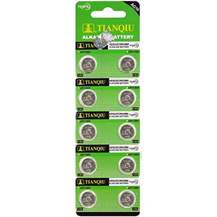 Buton Pil - Saat Lazer Hesap Makinesi Pili 10lu Paket  AG10  - LR1130H - 389A -1.55V 