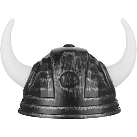 Viking Başlığı Asteriks Başlığı Gümüş Renk 
