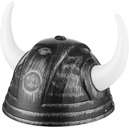 Viking Başlığı Asteriks Başlığı Gümüş Renk 