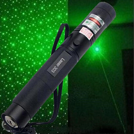 Şarjlı Yeşil Lazer Yakıcı Pointer 15 Km Lazer 1000 Mv 
