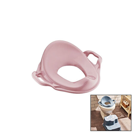 Pembe Çocuk Kulplu Klozet Adaptörü 