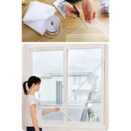 Tüm Cam Pencere Kapılara Uyumlu Tek Kanat Pencere Sinekliği 