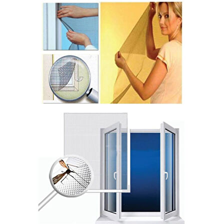 Tüm Cam Pencere Kapılara Uyumlu Tek Kanat Pencere Sinekliği 