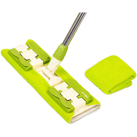 Sihirli Spin Mop Teleskopik Çok Amaçlı Mop +1 Bez Hediyeli - Mor 