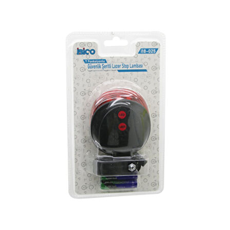 Güvenlik Şeritli Lazer  Bisiklet  Stop Lambası   Pilli   7 Fonksiyonlu   Su Geçirmez 