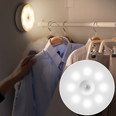 Şarjlı Sensörlü Gece LED Lambası 