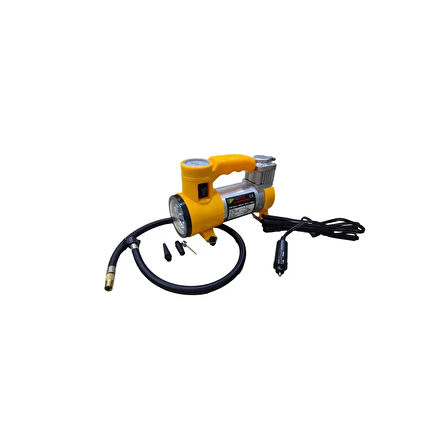 Elektrikli Araba Lastik Şişirme / 150 PSI - 12V / Taşınabilir Metal Hava Kompresörü 