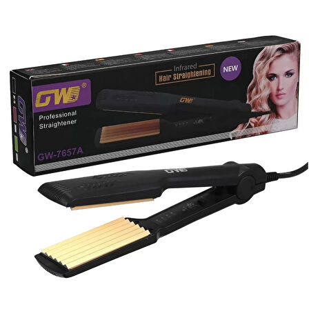 GW-7657 Elektrikli Zikzak Isıtma Ayarı Dalgalı Saç Modelleyici Saç Şekillendirici Aracı 