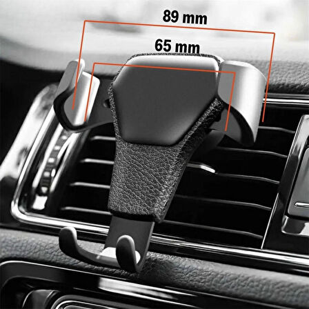 Araç İçi Klima Izgarasına Takılabilen Plastik Oto Telefon Tutucu Gravity 