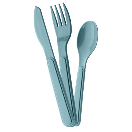 Kendiliğinden Kutulu Hijjenik Plastik Piknik Tipi Çatal Kaşık Bıçak Seti 