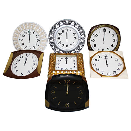 DÜZ DUVAR SAATİ KARIŞIK 