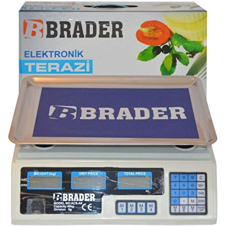 Dijital Göstergeli Elektronik Bakkal Kasap Manav Terazisi 40 Kg 