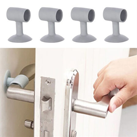 4 Adet Çok Amaçlı Vakumlu Kapı Stoperi,kablo Organizeri,telefon Sabitleyici 