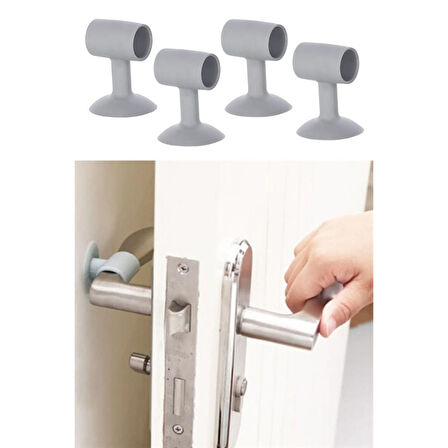 4 Adet Çok Amaçlı Vakumlu Kapı Stoperi,kablo Organizeri,telefon Sabitleyici 