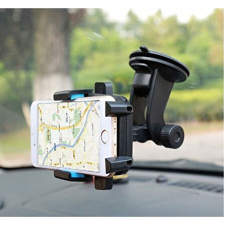 Araç İçi Cam Ve Torpido Vantuzlu Telefon Tutucu 