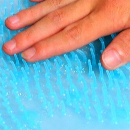 Silikon Fırçalı Banyo Masaj Matı Ve  Ayaklar İçin Topuk Masaj Paspası 