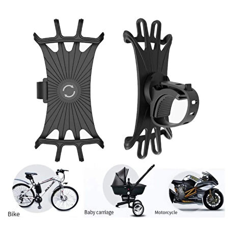 Esnek Silikon Örümcek Bisiklet Telefon Tutucu 