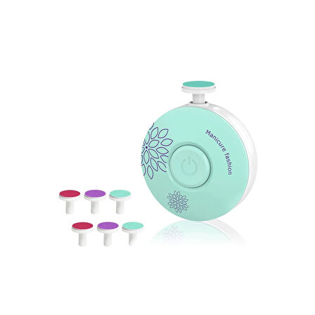 6 Başlıklı Pilli Tırnak Törpüsü ( Bebekler Kullanılabilir )  