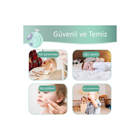 6 Başlıklı Pilli Tırnak Törpüsü ( Bebekler Kullanılabilir )  