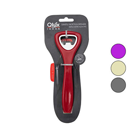 Sımple Kapak Açacak Renkli Plastik Saplı 