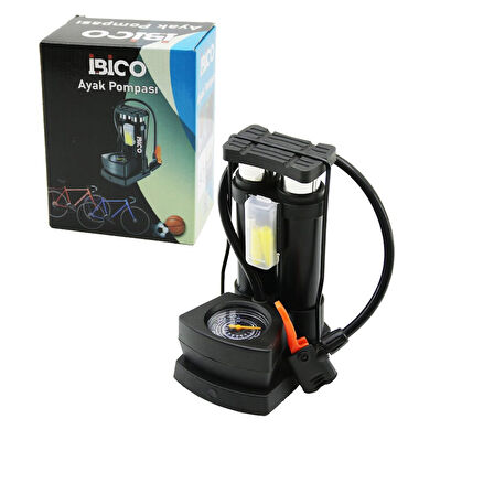 SAATLİ DİKEY MODEL - İNCE PİSTONLU AYAK POMPASI OTO-ARAÇ - BİSİKLET-MOTOR LASTİK - TOP - ŞİŞME HAVUZ-YATAK 