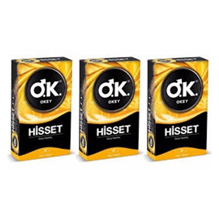 OKEY - PREZERVATİF AŞKI HİSSET İNCE FORMLU 10LU - 3 PAKET