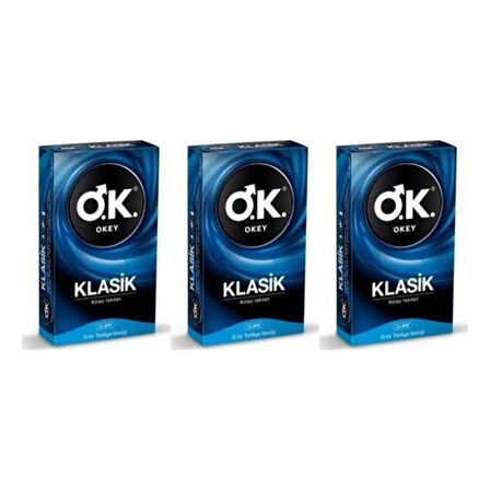 OKEY - PREZERVATİF KLASİK KOLAY TAKILAN 10LU - 3 PAKET