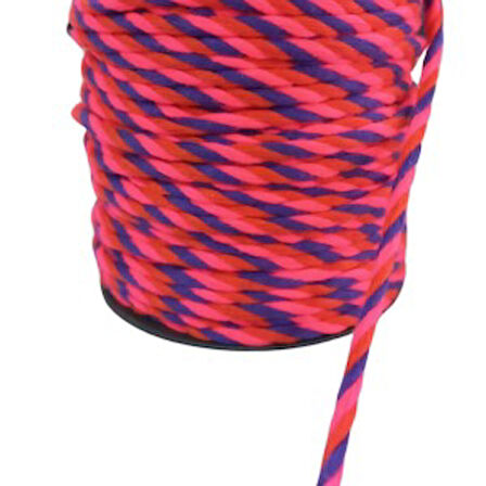 Bileklik İpi, Hediye Paketleme İpi, Şans, Bereket, Aşk, Şifa, Güç 5 Mm Pamuk  5 Metre Fuşya
