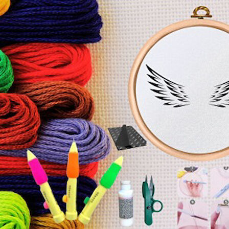 Punch Seti Nakış Seti Kasnaklı Kendin Yap Seti Seri 25