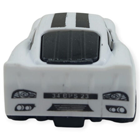 Çek Bırak Nascar Arabası 10.5 Cm - BP-035-BEYAZ (Lisinya)
