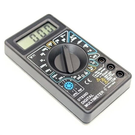 Dijital Avometre Multimetre Ölçü Aleti Akım Voltaj Direnç Ölçer ( Lisinya )