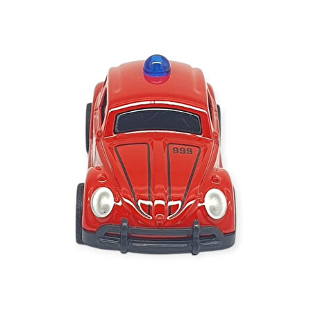 Çek Bırak Metal Küçük Arabalar 8 cm - SH40031 - İtfaiye Vosvos (Lisinya)