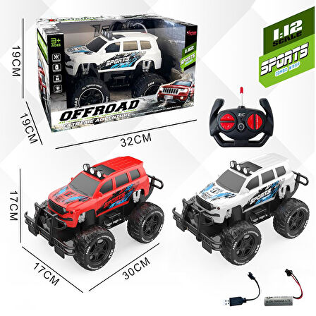 789-804B - U/K OFFROAD JEEP SARJLI 1:12 (Lisinya)