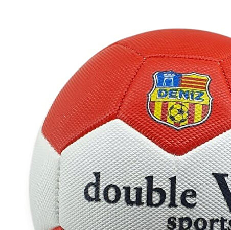 Futbol Topu Dikişli 420 gr No:5 - FB-660-KIRMIZI (Lisinya)
