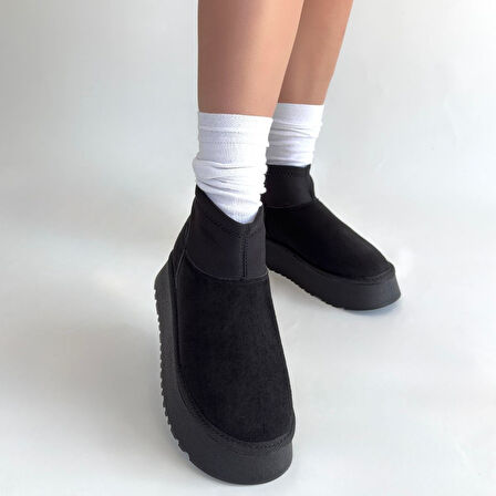 Cuen Siyah Süet Bot - Lisinya