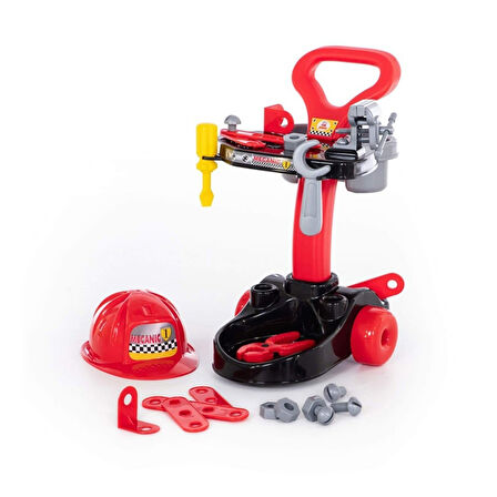 Meslek Setleri  - Mekanik-  Tekerlekli Tamir Seti  Tezgahı 51 cm - 27 parça (Lisinya)