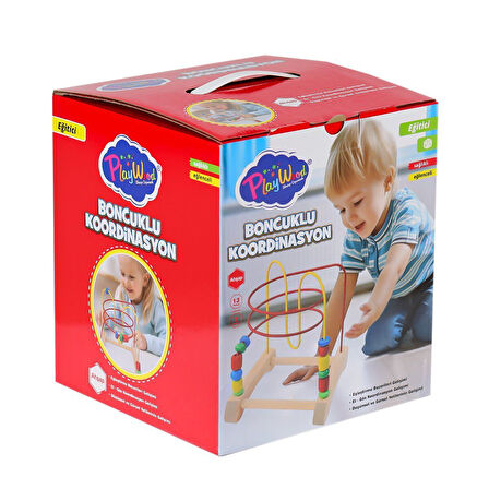 ONY-410 Ahşap Boncuklu Koordinasyon -Onyıl Oyuncak