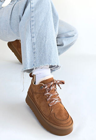 Muden Taba Süet Bağcıklı Bot Trend