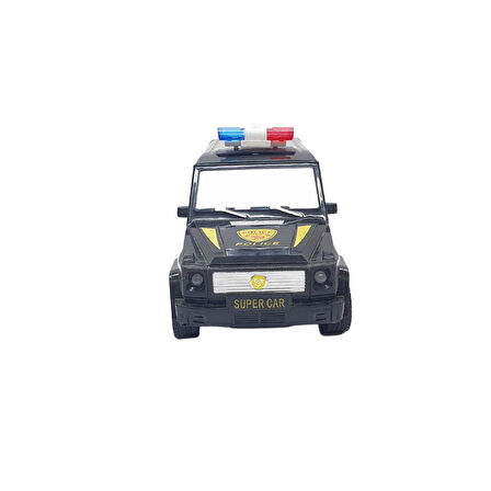 Uzaktan Kumandalı Mercedes Polis Jeep 1:20 Ölçek 18 Cm Siyah - 13578-887 (Lisinya)