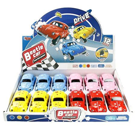 Vosvos Araba - Sürtmeli Desenli MAVİ - JW567-060 (Lisinya)