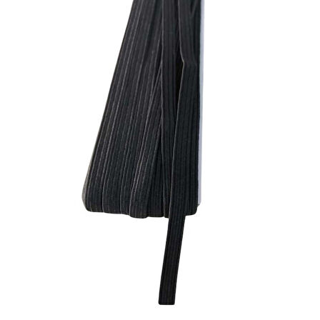 Lastik En 0,5 Cm 10 Metre Siyah