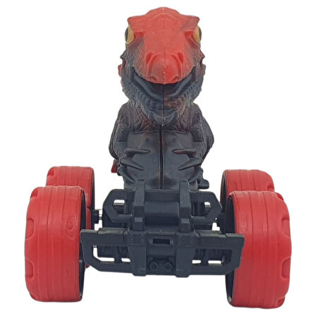 Sürtmeli Dinazor Arabalar 12 cm - H-20 - T-Rex - Kırmızı (Lisinya)