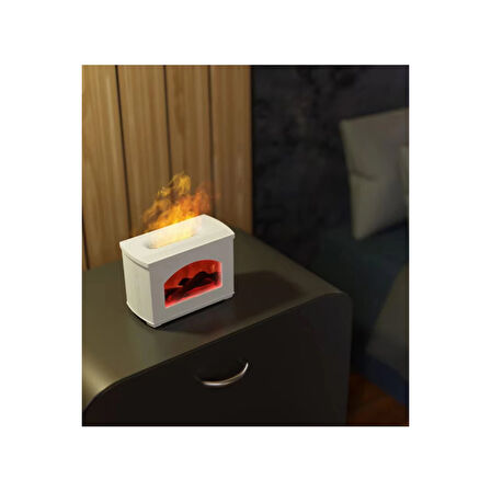 Şömine Hava Nemlendirici Aromatik Oda Kokusu 270 Ml Difüzörü Buhar Makinası ( Lisinya )