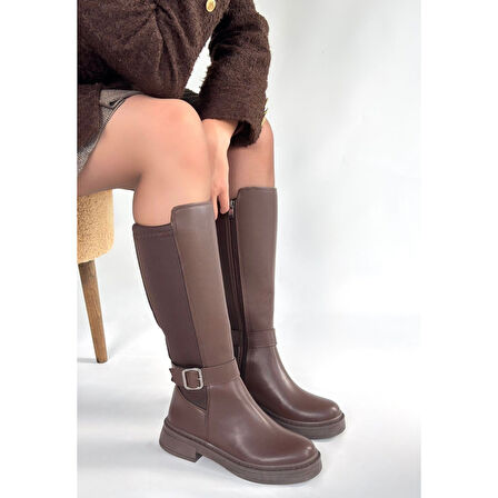 Zinda Kahverengi Cilt Çizme - Lisinya