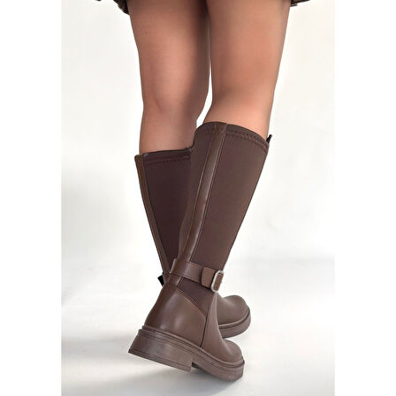 Zinda Kahverengi Cilt Çizme - Lisinya