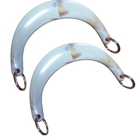 Çanta Sapı Ay Model Beyaz 17 Cm