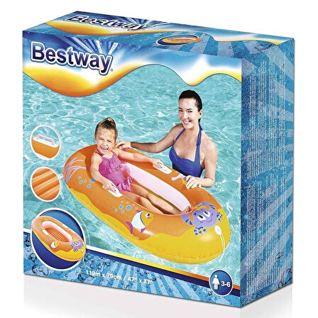 Bestway Desenli Çocuk Botu 119x79 Cm - 34009 (Lisinya)