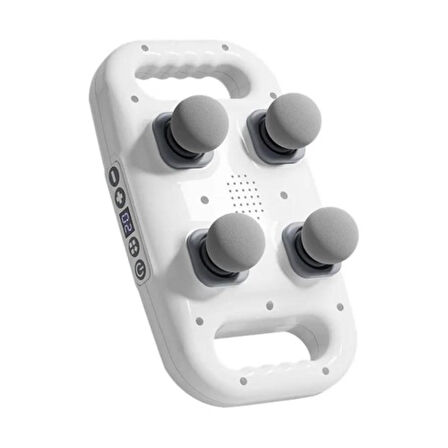 4 Başlıklı Masaj Tabancası - Ergonomik Derin Doku Sırt ve Boyun Masaj Aleti Ağrı ve Sızı Giderici