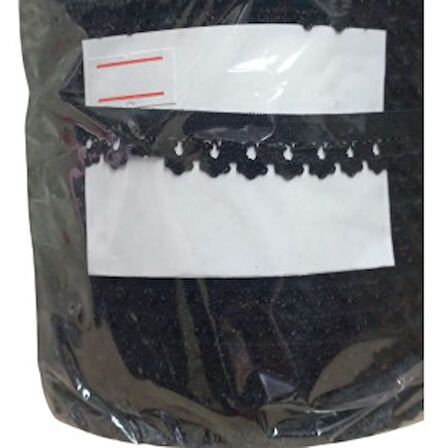 Çamaşır Lastiği Dantelli 1 Cm 75 Metre 1 Top Siyah