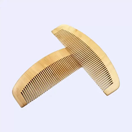 12'li Oval Dar Dişli Ahşap Tarak Seti